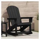 vidaXL Adirondack Schaukelstuhl 73,5 x 92 x 90 cm schwarz 1 St.