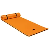 COSTWAY 220x90cm Wasserhängematte, Wasserliege 100kg Tragkraft, Schwimmmatte Schwimmfloß, Schwimmender Teppich, Schwimmende Wasser Bett Schwimmin...
