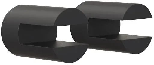 frost NOVA2 Regalhalter 1933 schwarz matt - schwarz matt