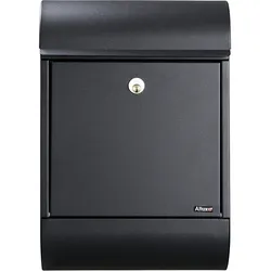 ALLUX 8900 Design Briefkasten - Schwarz mit Ruko Schloss