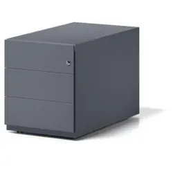 BISLEY Rollcontainer Note 3 Laden anthrazit NWA79M7BBB634 42x50x78cm