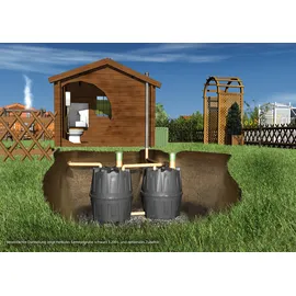GARANTIA Herkules Abwasser-Sammelgrube 3200 l Schwarz