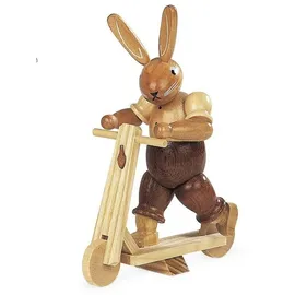 Müller Kleinkunst GmbH Seiffen Dekofigur Hase auf Roller 11cm von Müller Kleinkunst