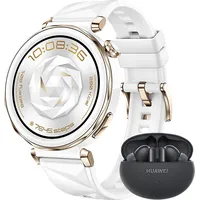 Huawei Watch GT 5 Pro 42 mm Weiß Fluorelastomer-Armband