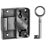 Junie Möbel-Riegelkastenschloss 0704,D 30mm aufliegend STA verni., rechts/links