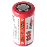 EFEST IMR 18350 V1 - 800mAh 3,7V Li-Ion 34,85x18,3mm mit Pluspol flach, ungeschützt