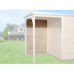 Weka Rückwand für Anbau 150 cm für Designhaus 172 „wekaLine“-naturbelassen