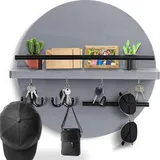 Famanu Schlüsselhalter mit Regal und Wandorganizer - Holz