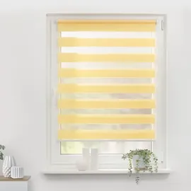 Lichtblick Duo Rollo / Doppelrollo Klemmfix 50 x 150 cm gelb