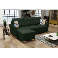 JVmoebel Ecksofa Sofa Schlafsofa Designer Sofa mit Bettfunktion - Bettkasten Ecksofa, mit Bettfunktion grün