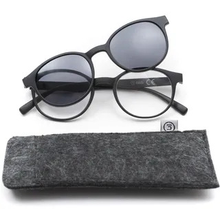 Lesebrille mit Sonnenclip in Ihrer persönlichen Lesestärke
