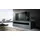 Vladon Valencia Lowboard 155 x 46 x 40 cm Grau/Schwarz matt/Hochglanz MDF/Spanplatte