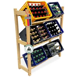 mein-regal Getränkekistenregal 92 x 31 x 108 cm Braun