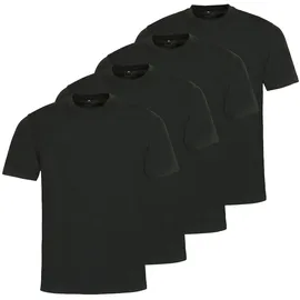 HAJO T-Shirt 4er Pack schwarz 5XL
