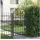 vidaXL Gartentor 100 x 150 cm Grau/Pulverbeschichteter Stahl