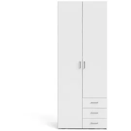 Tvilum Kleiderschrank Space 201 x 78 x 50 cm Weiß