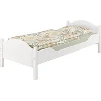 Erst-Holz Erst-Holz® Einzelbett Kiefer weiß 90x200 Futonbett Bettrahmen Singlebett ohne Rollrost 60.30-09WoR