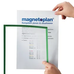 magnetoplan Magnetofix Sichtfenster grau DIN A3 5St