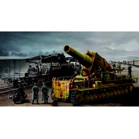 Trumpeter 00209 - Mörser Karl Gerät 040/041 auf Eisenbahn-Transport-Trailer