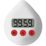 Wasserdichte Digitale Badezimmeruhr – Duschuhr Und Timer – Weiß