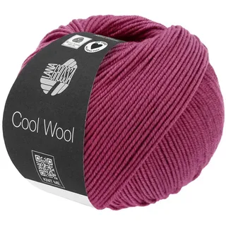 Lana Grossa Cool Wool Uni | Extrafeine Merinowolle waschmaschinenfest und filzfrei | Handstrickgarn aus 100% Schurwolle (Merino extrafein) | 50g Wolle zum Stricken & Häkeln | 160m Garn