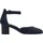 TAMARIS Comfort Damen Pumps mit Riemen aus Leder Elegant, Blau 37 EU
