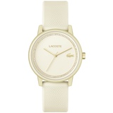 Lacoste Analog Quarzuhr für Damen mit Champagnerfarbenes Silikonarmband - 2001288