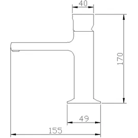 Bernstein Waschtischarmatur 8211 Schwarz matt