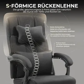 luxuskollektion Ergonomischer Chefsessel mit Fußstütze und atmungsaktivem