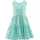 happy girls Sommerkleid HAPPY GIRLS, Mädchen, Gr. 122, N-Gr, ice blau, Web, Obermaterial: 100% Baumwolle. Futter: 100% Baumwolle, bedruckt, Basic knieumspielend, Rundhals, Kleider Sommerkleid, mit breiten Trägern und Smokeinsatz im Rücken