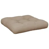 vidaXL Palettenkissen Taupe 58x58x10 cm Stoff