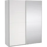 VCM Ebuy24, Kleiderschrank, Schiebetürenschrank 2 Türen 180x220cm Weiß.