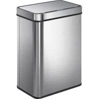 50 L Sensor-mülleimer, Automatischer Deckel, Edelstahl, Vielseitig Einsetzbar, Silberfarben