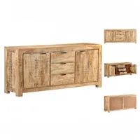 vidaXL Sideboard 175x40x75 cm Raues Mangoholz