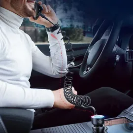 Joyroom Auto-Schnellladegerät 3 in 1 mit USB-Typ-C-Kabel 1,5 m 55 W schwarz (JR-CL07) 3-in-1 1x USB - 1x PD 55W + Type-C cable (black)