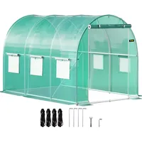 Vevor Gewächshaus Stahl Grün 3 x 2,1 m2