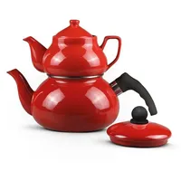 Neuetischkultur Teekanne 0,9 und 2,5 Liter Teekocher Metallic Red