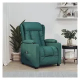 vidaXL Relaxsessel Elektrisch Polyester 96 x 99,5 x 0 cm Dunkelgrün mit Fernbedienung