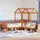vidaXL Tagesbett Set mit Dach Wachsbraun 80x200 cm Massivholz Kiefer
