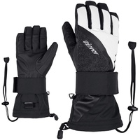 Ziener Milana AS Snowboard-Handschuhe/Wintersport | Wasserdicht, Atmungsaktiv, Black.White, 8.5