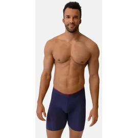 Danish Endurance Bamboo Trunks Extra Long rot/schwarz L 6er Pack