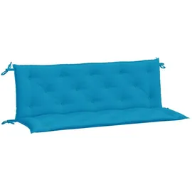vidaXL Bankauflage 150 x 50 x 7 cm hellblau 2 St.