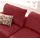 W.Schillig Ecksofa "enjoy&MORE, mit tollem Sitzkomfort, elegant und bequem, L-Form", rot (ruby rot z59), B:294cm H:87cm T:185cm, Chenille-Flachgewebe R66 (85% Polyester, 15% Nylon);Longlife Xtra-Leder Z59: Glattleder mit modischer Prägung.
