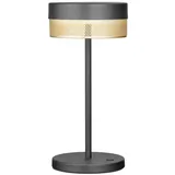 Hell Mesh Akku Tischleuchte Schwarz/Gold 2 St.