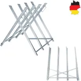 Sägeböcke Sägebock Holzsägebock Stahl 83x83x79cm Zusammenfaltbar 100kg Belastbarkeit für Sägegestell Holzsägebock Säge Kettensägebock, HENGMEI