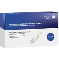 IEA Medical – Kochsalzlösung zum Inhalieren 0,9% NaCl (20×5 ml) | sterile Inhalationslösung für Vernebler, isotonisch, konservierungsfrei