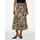 Y.A.S Midirock "YASPELLA HW MIDI SKIRT S. NOOS", Damen, Gr. L (40), schwarz (schwarz aop:leo print), Web, Obermaterial: 97% Polyester, 3% Elasthan, animal-print, regular fit wadenlang, Röcke
