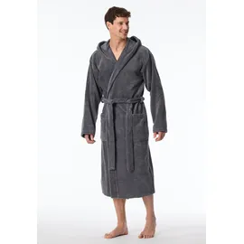 SCHIESSER Essentials Bademantel Grau XL