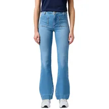 Wrangler Damen Flare Jeans, Hazel, 34W / 32L EU - 34W / 32L