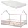[en.casa] Hausbett Hesel 120 x 200 cm Kiefer rosa